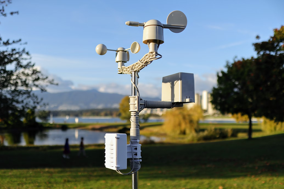 IoT sensor with blue sky in background