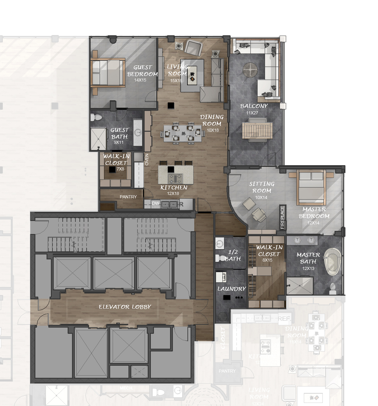 COLOR FLOOR PLAN