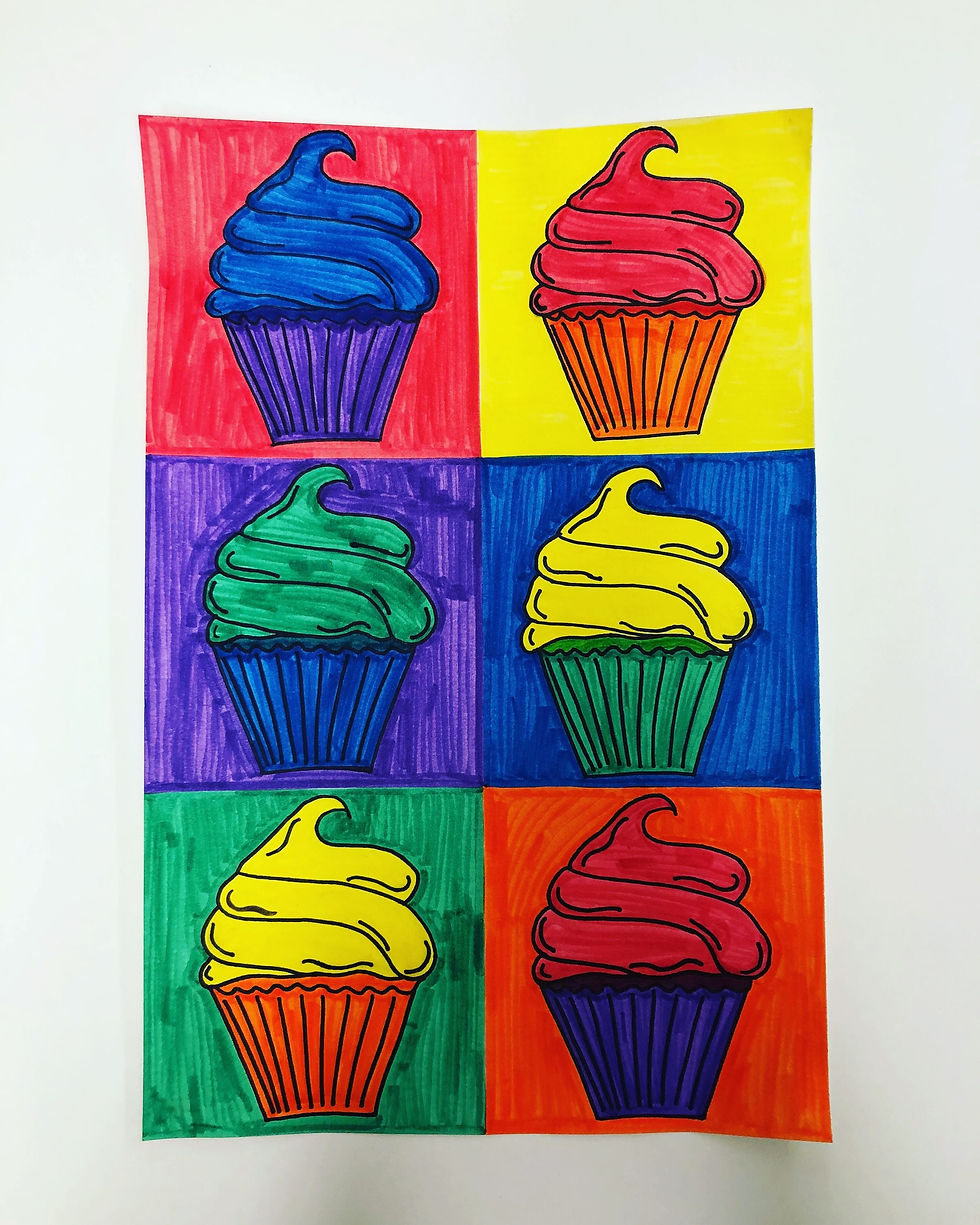 Pop Art Cupcake