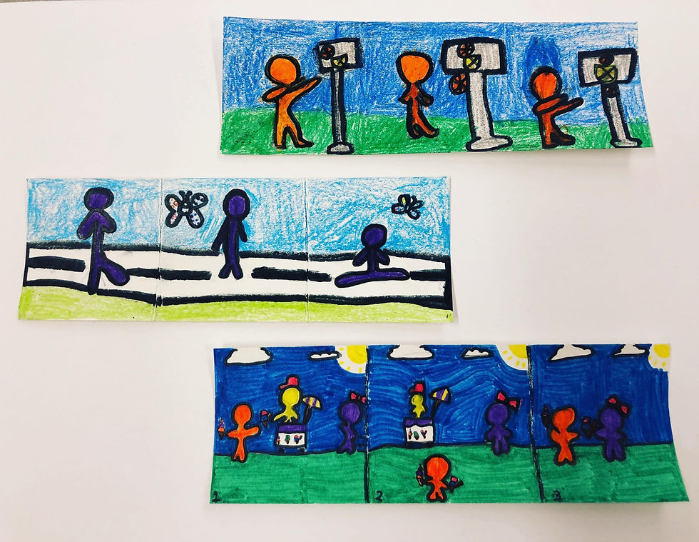 Keith Haring Inspired Comic Strip