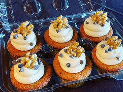 Peanut Butter Chocolate Chip Walnut Cupcakes