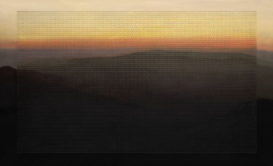 Sunrise at the Peak (Amanecer en el Pico). Cuban landscape. Roger Toledo. Cuban art. Cuban artist.