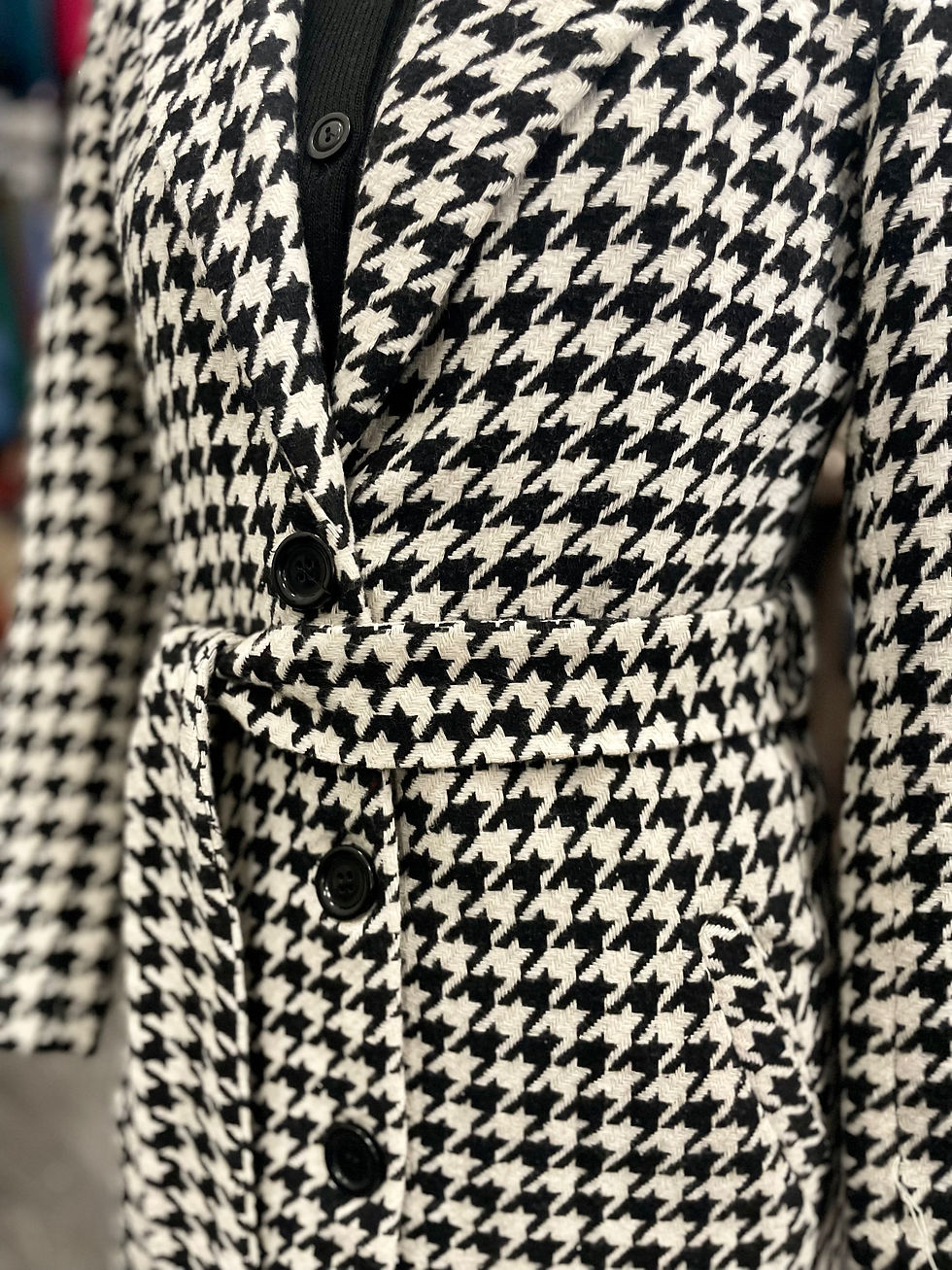 Thumbnail: Lange blazer pied-de-poule