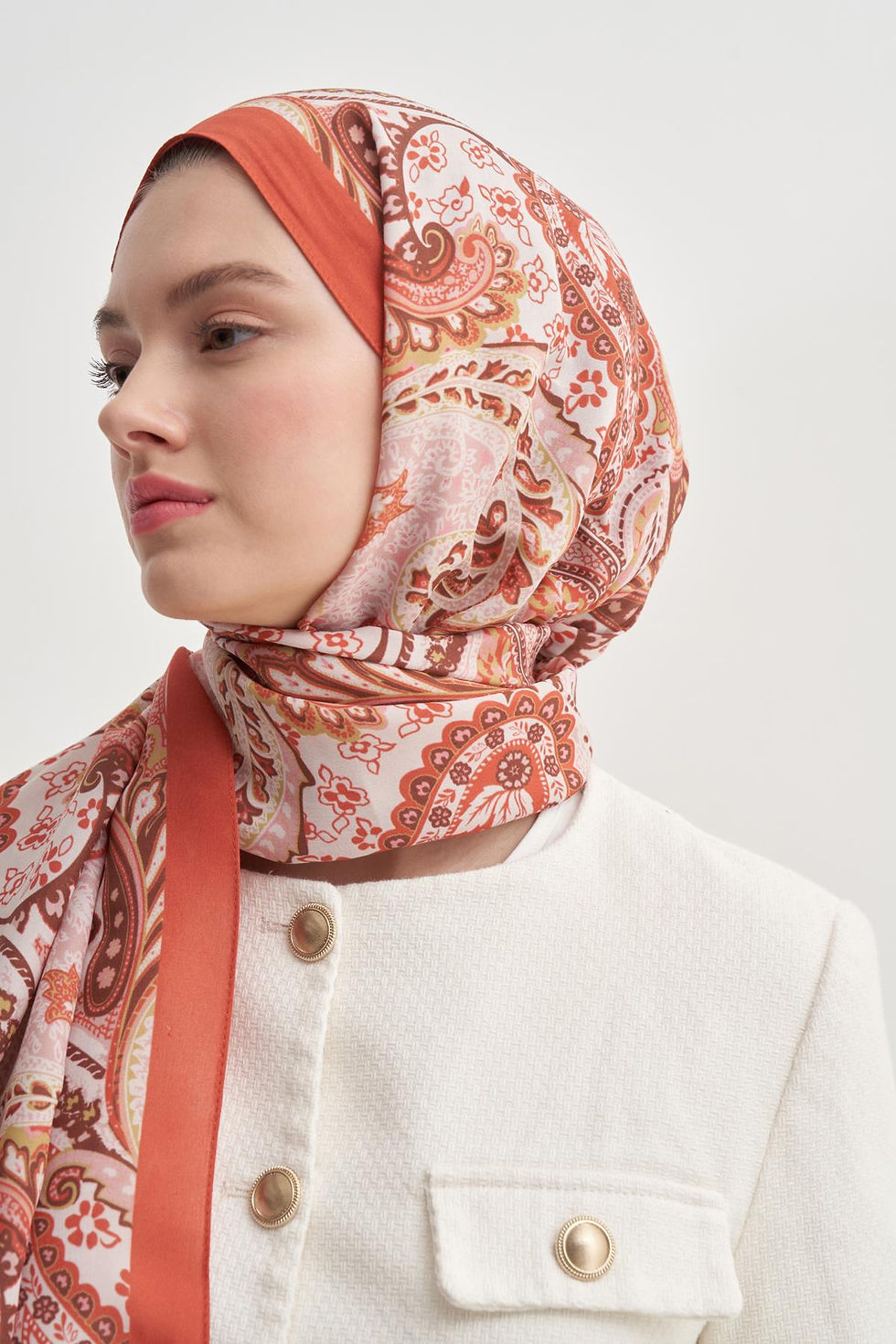 Thumbnail: Rosella Mercan Nilla Pamuklu Şal