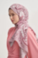 Thumbnail: Rosella Soft Pembe Nilla Pamuklu Şal