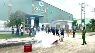 Tập huấn phòng cháy chữa cháy tại nhà máy IQ-LIFE