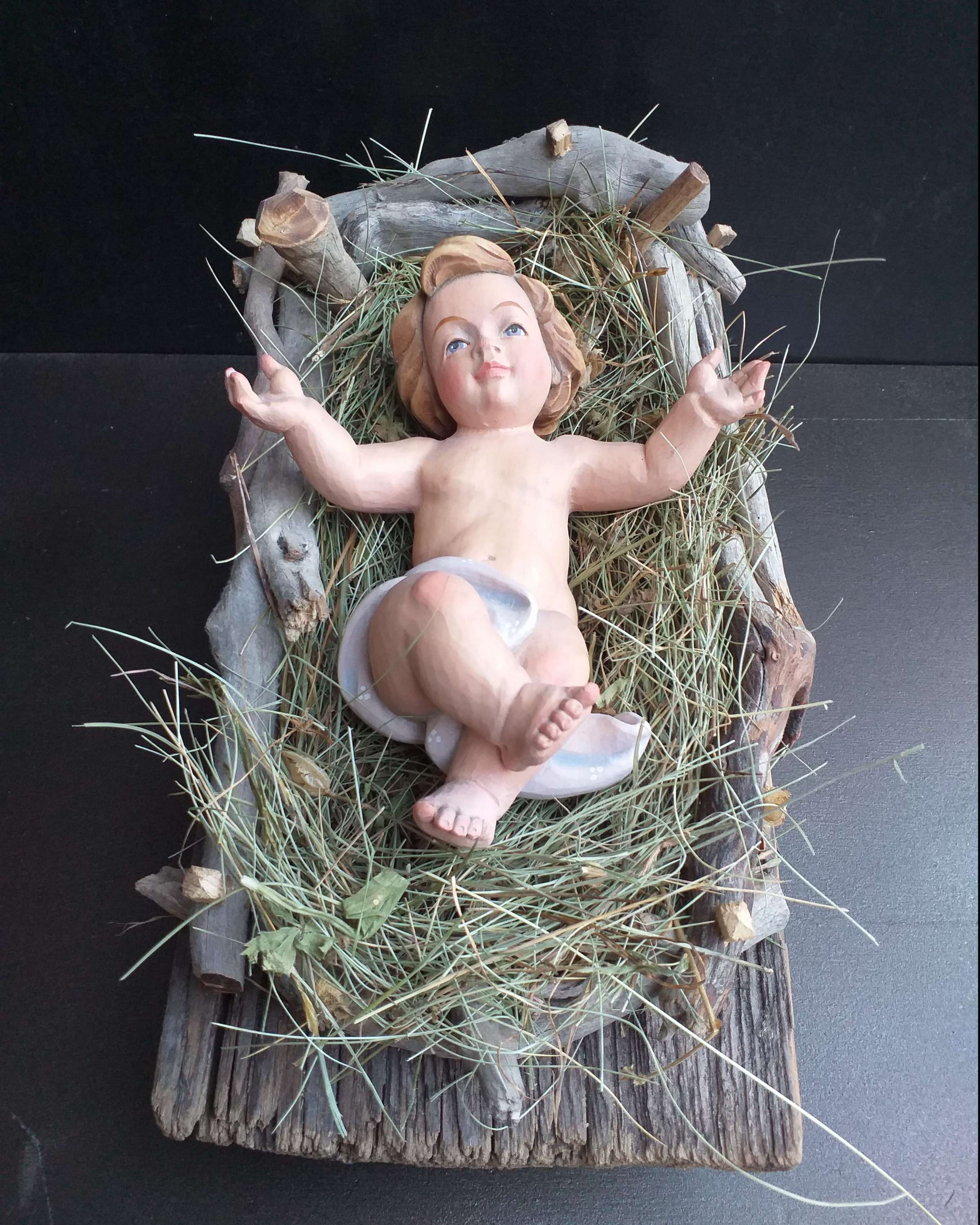 Wiege aus Wurzelholz