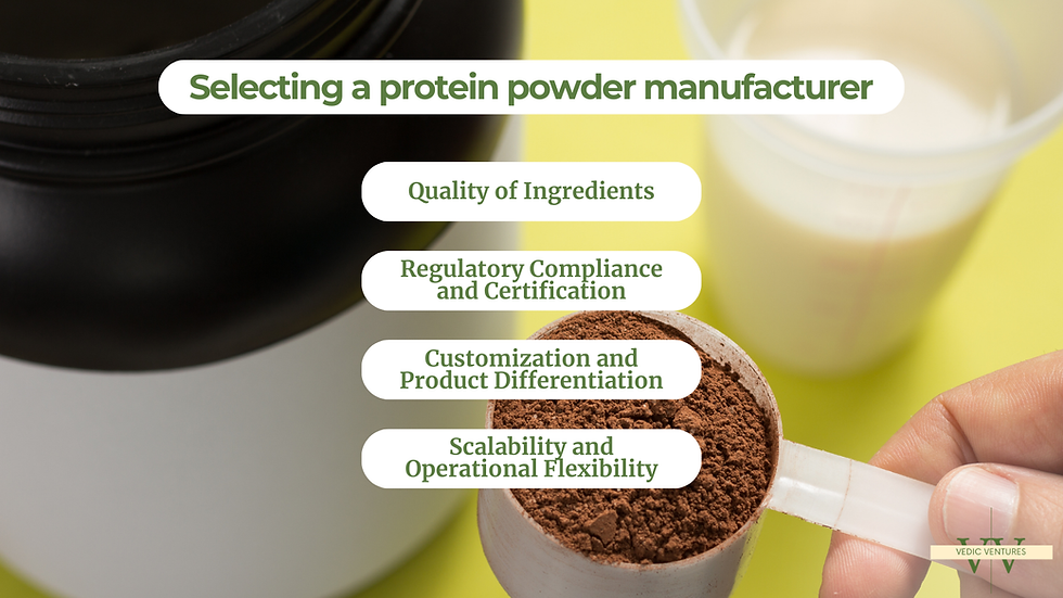 Key Considerations When Selecting a Protein Powder Manufacturer