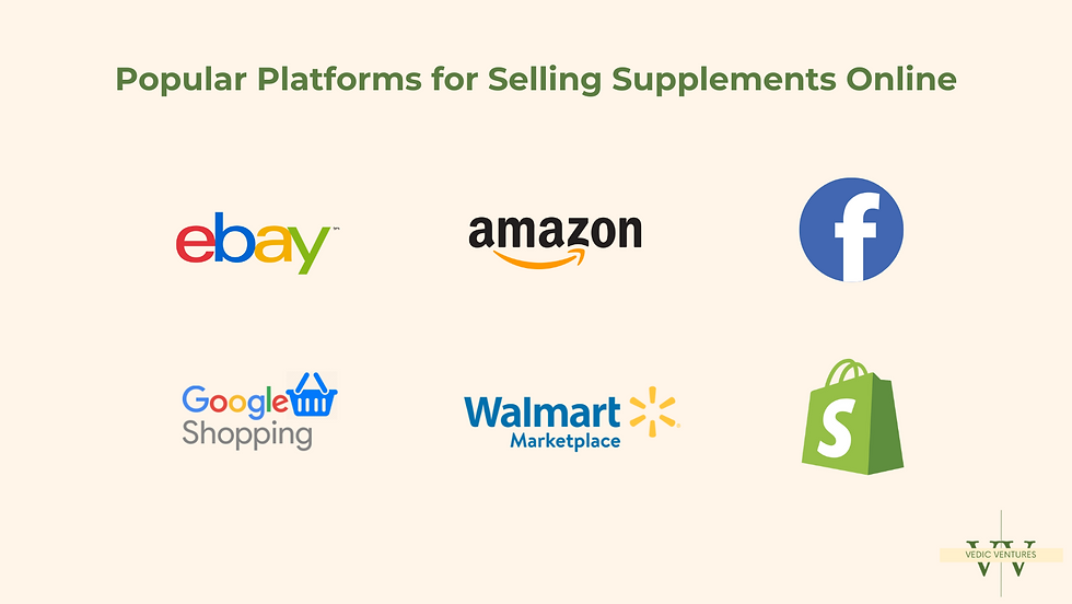 Popular Platforms for Selling Supplements Online