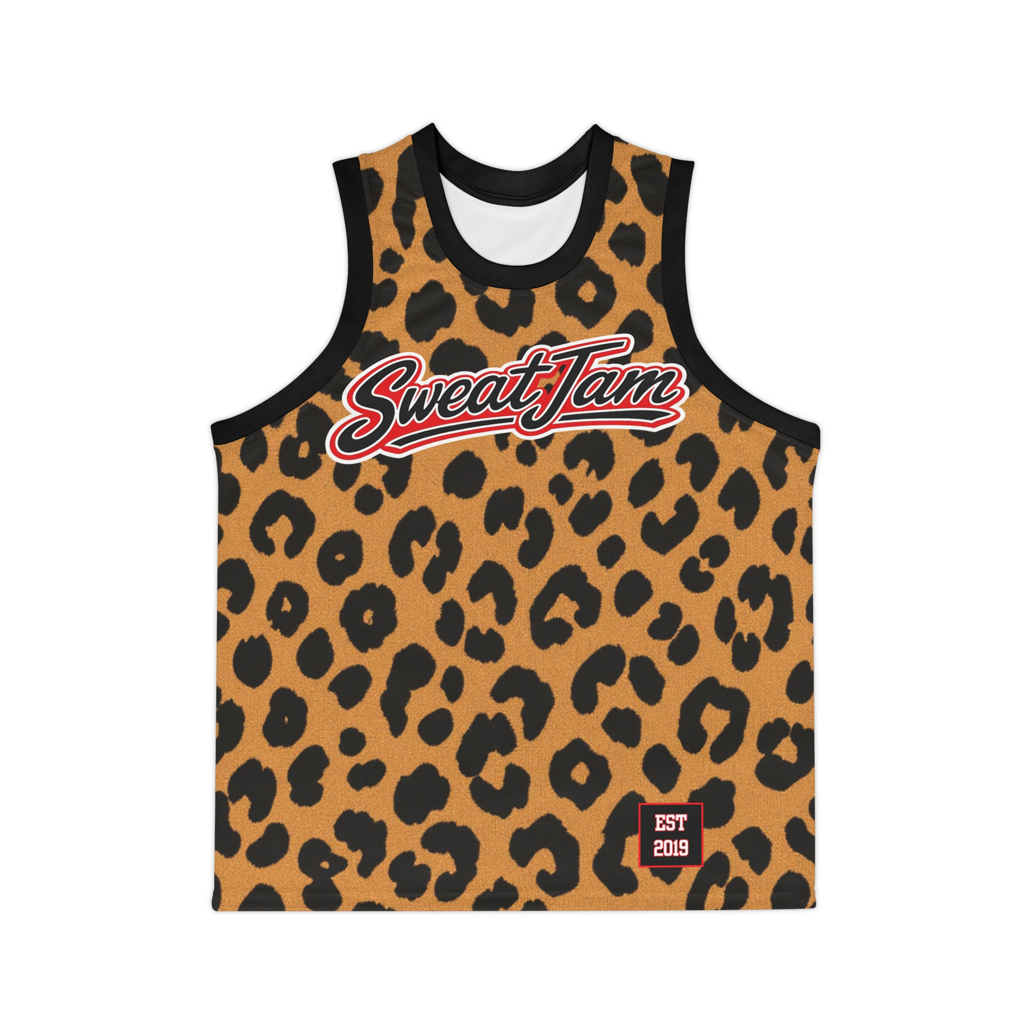 SweatJam Cheetah Print Jersey tan