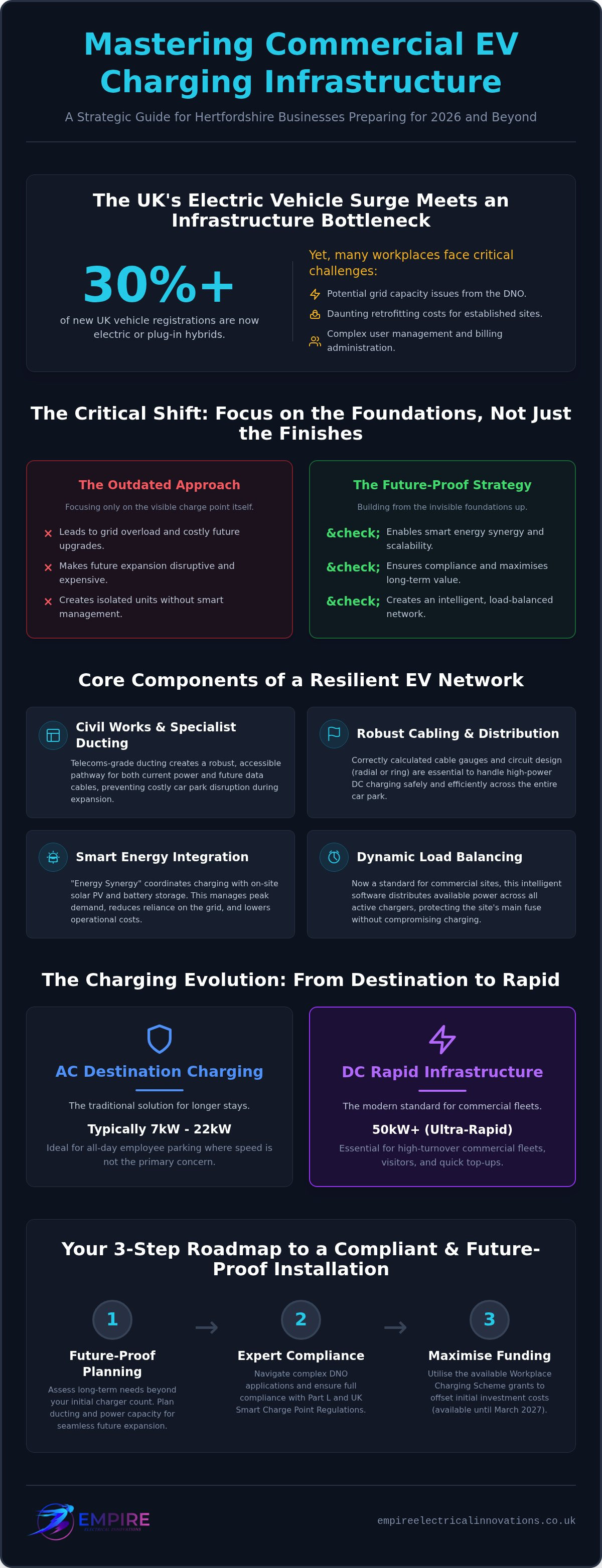 Commercial EV charging infrastructure Hertfordshire