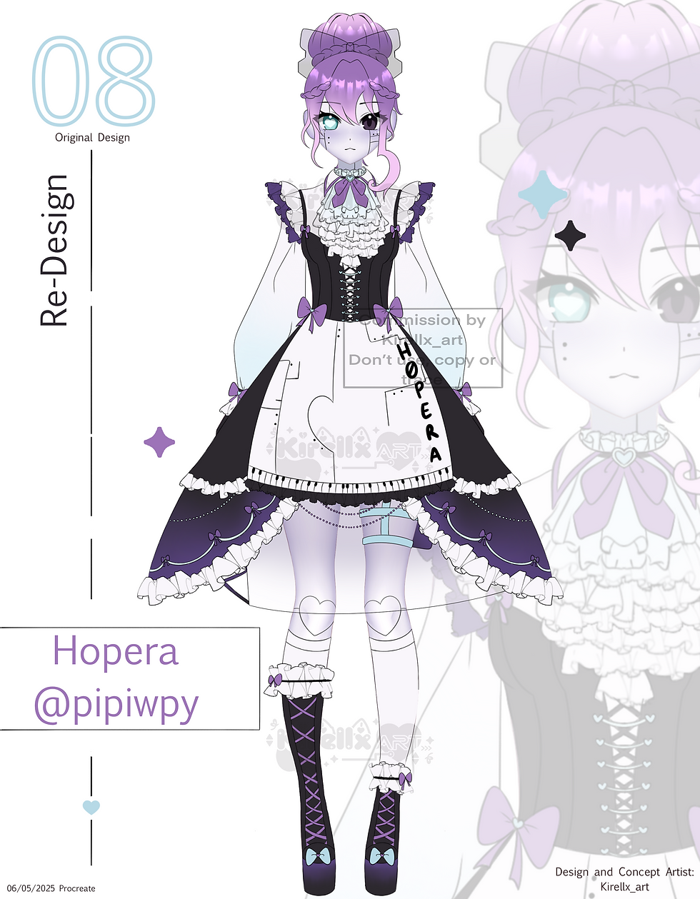 Re-design commission for @Pipiwpy on Vgen