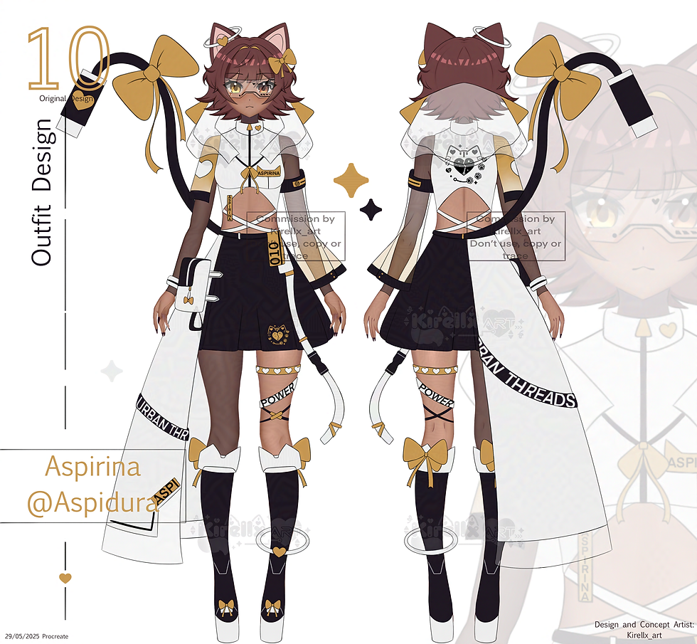 Surprise me/Skeb outfit design commission for @Aspidura on VGen