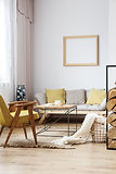 Salon design rustique
