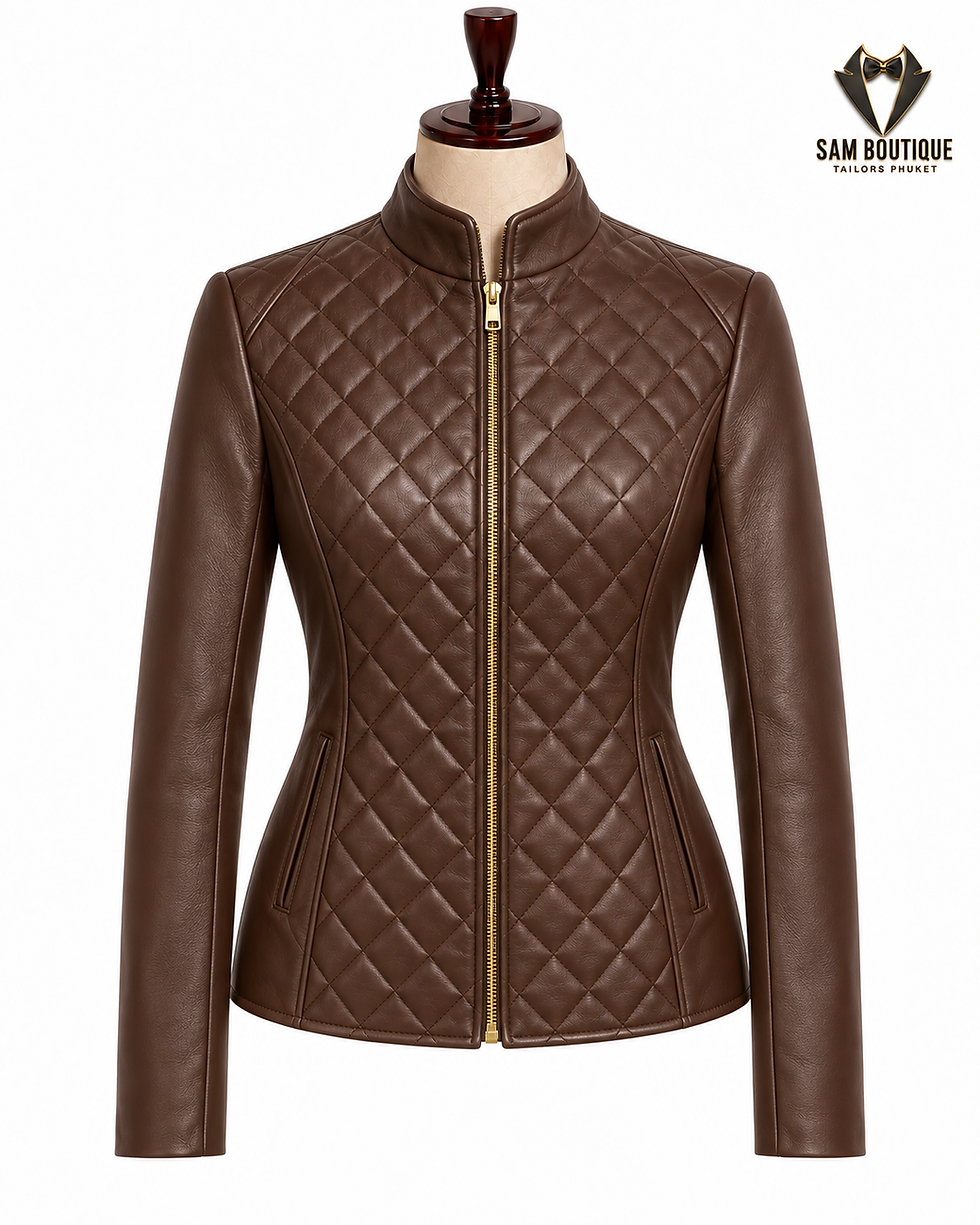 Thumbnail: Women’s Bespoke Leather Jackets Phuket