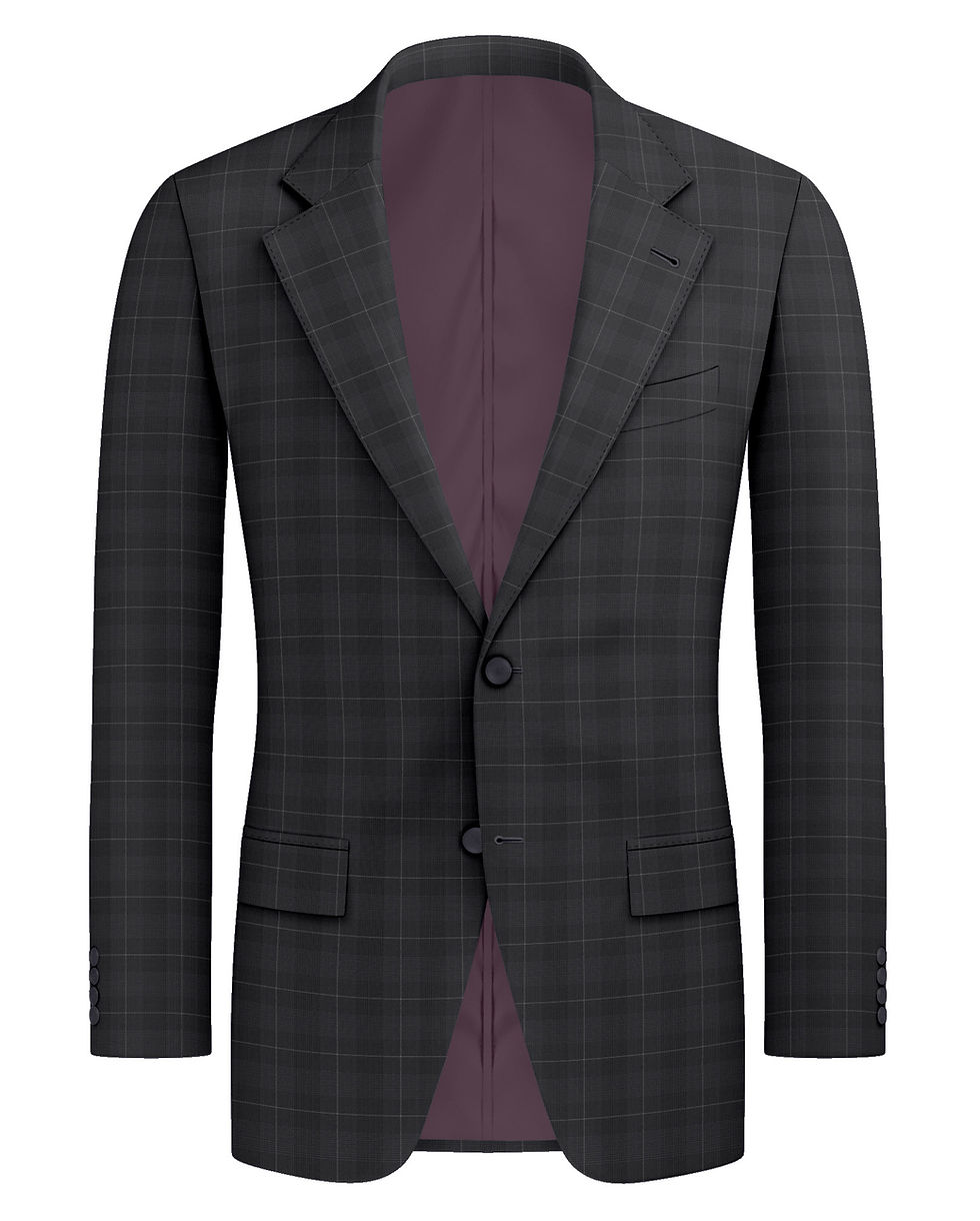 Thumbnail: brown Dragon Bluefeel wool suit