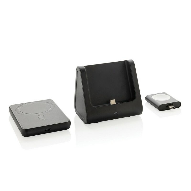 Miniatura: Power bank 3 w 1, ładowarka bezprzewodowa