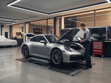 Porsche service and expert car care at a professional workshop