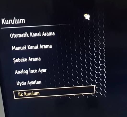 Vestel menu kurulum