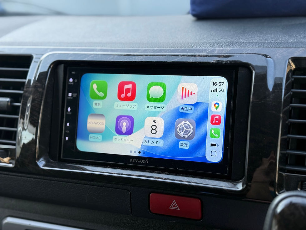 サムネイル： 【総額】 ハイエースバン ダークプライム 4WD ディーゼル AppleCarPlay バックモニター 車検令和9年3月【オートローン有】