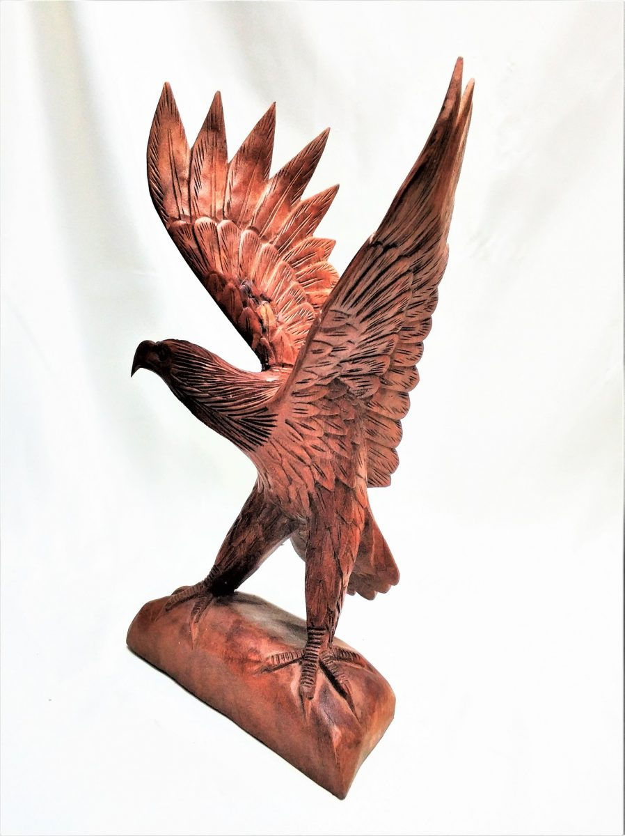 Küçük resim: Ahşap Oyma Kartal Biblo