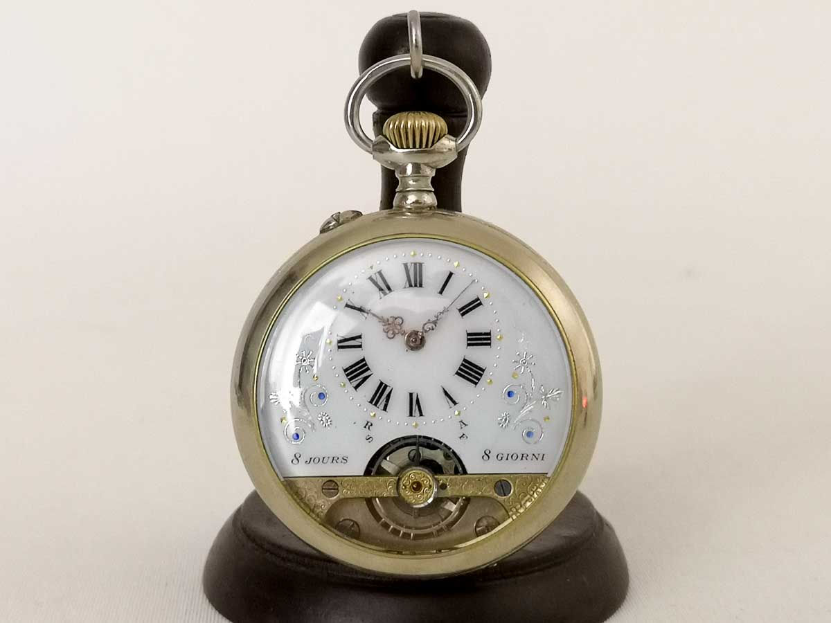 İsviçre Üretimi Orjinal Hebdomas Marka Antika Köstekli Cep Saati-1910/20’s