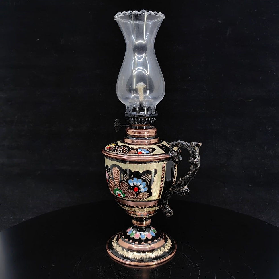 Küçük resim: Vintage Bakır Gaz Lambası