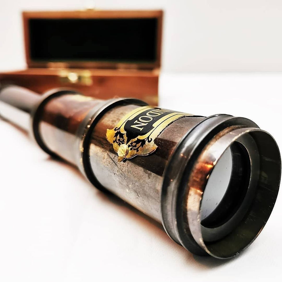 Küçük resim: Dollond London Marine Retro Pirinç Teleskop