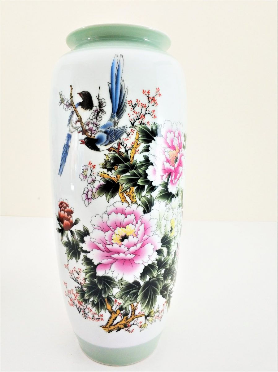 Küçük resim: Kore Üretimi El Yapımı Porselen Boyama Dekoratif Vazo Takımı