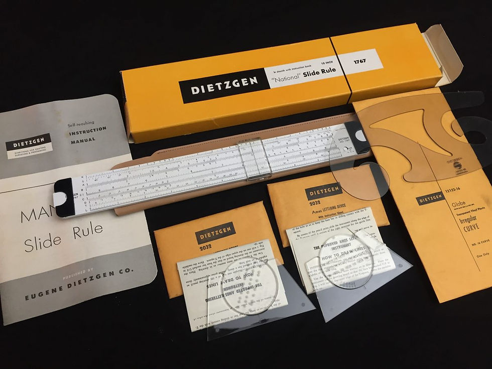 USA Üretimi Dietzgen Marka No:1767 Mimar/Sürgülü Hesap Cetveli