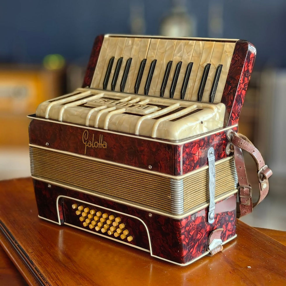 Küçük resim: Almanya Üretimi Galotta Akordeon 1940/50