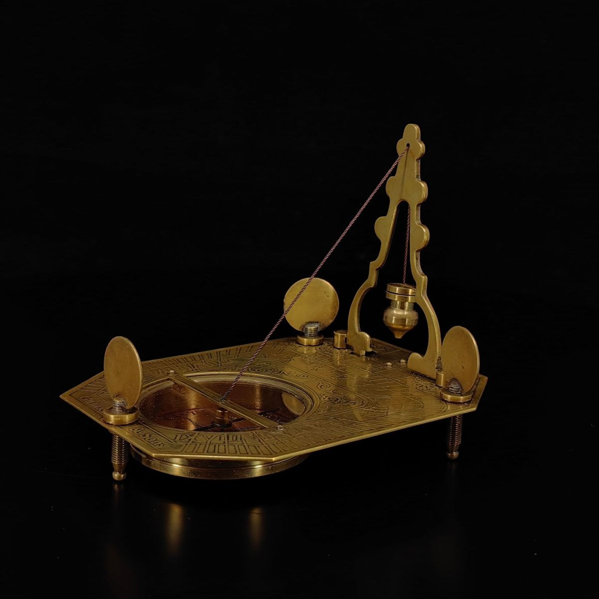 Özel Tasarım Ahşap Kutulu Pusula-Yalpa metre