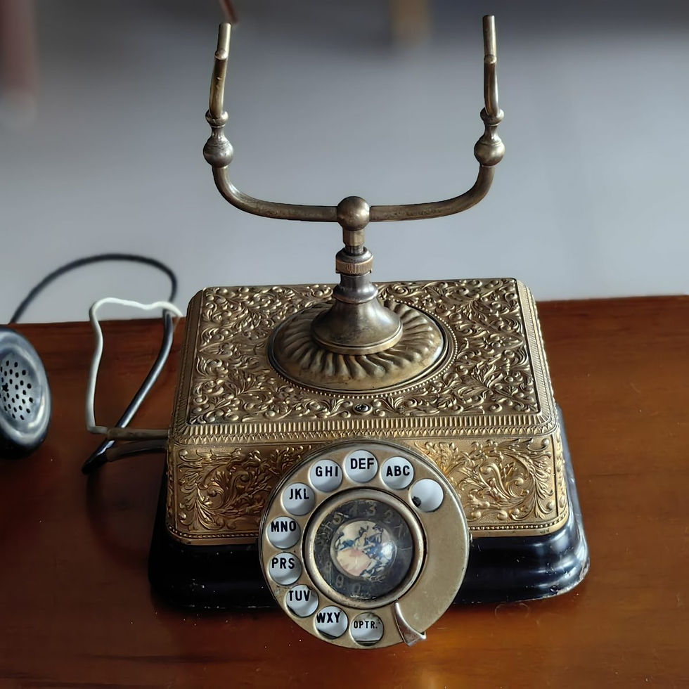 Küçük resim: Antika Japonya Üretimi Çevirmeli Telefon