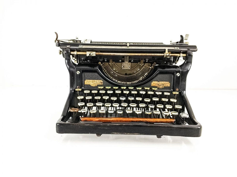 Küçük resim: Underwood Antika Cam Tuş Daktilo