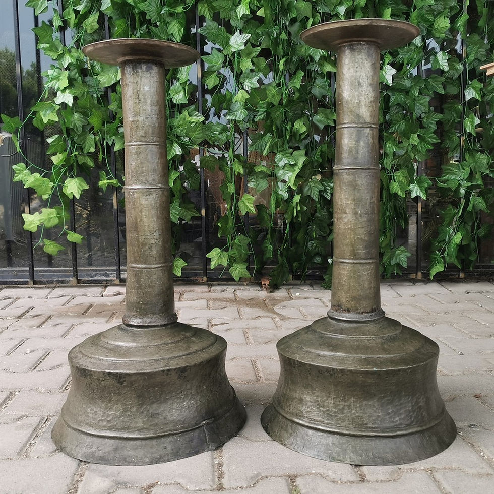 Küçük resim: Antika Osmanlı Dönemi Şamdan Takımı 1780/1800