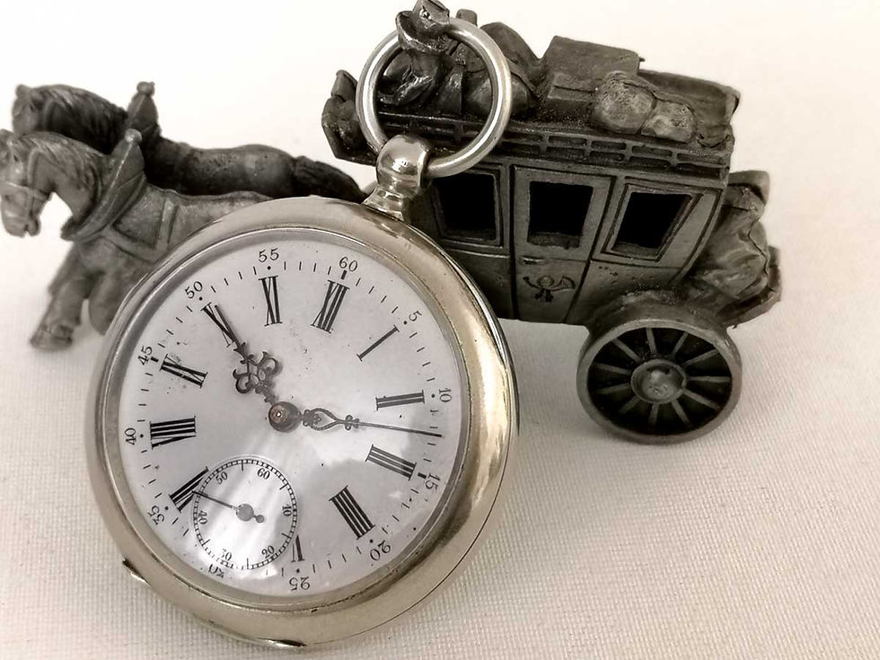 Küçük resim: İsviçre Üretimi Orijinal  Marka Antika Köstekli Cep Saati-1880/1890’s