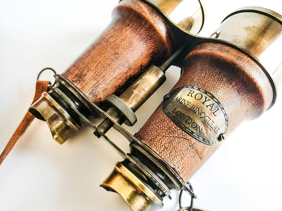 Küçük resim: Royal Marine Binocular London 1857 Retro Dürbün