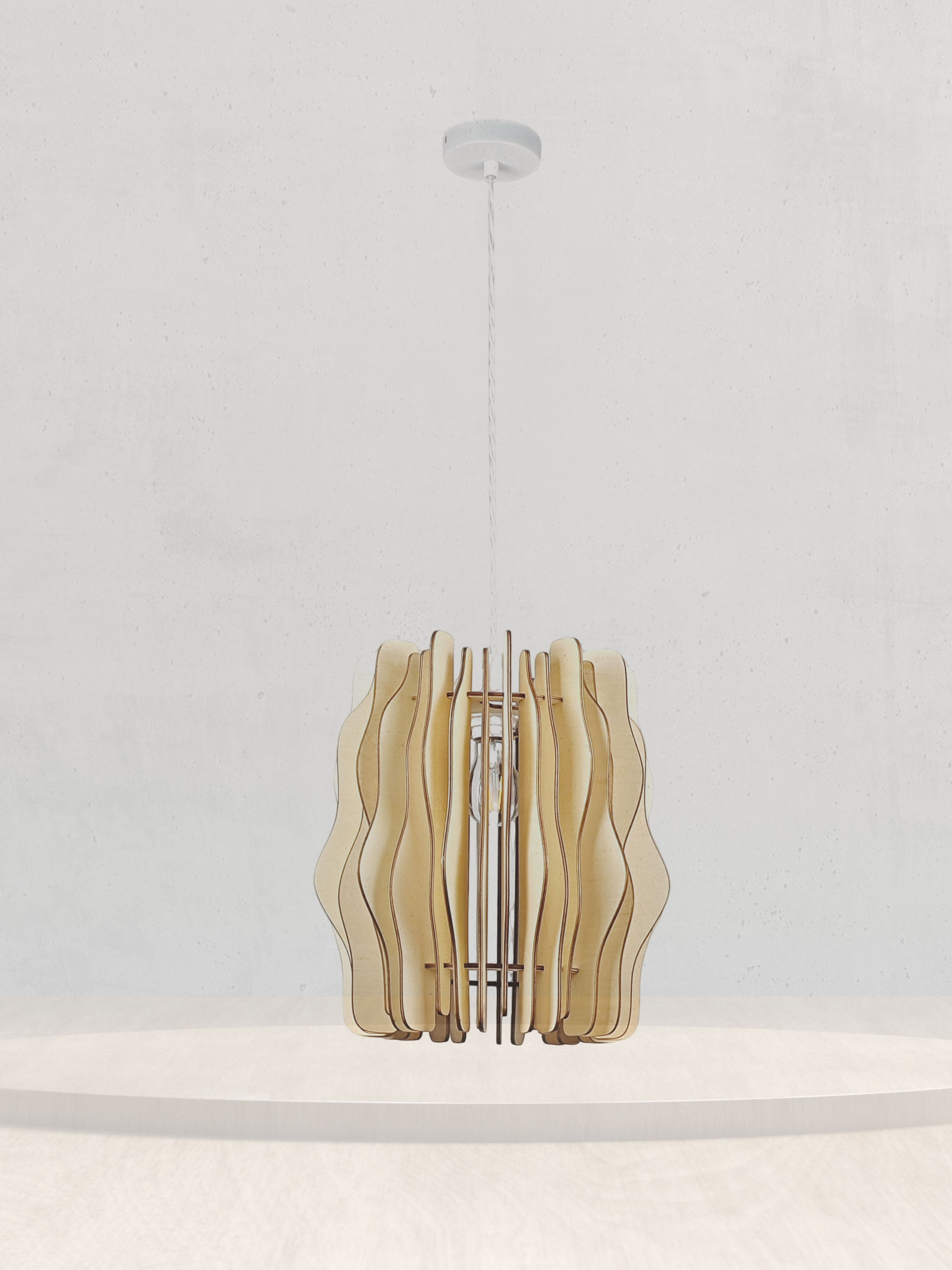 Fiberboard Made Pendant