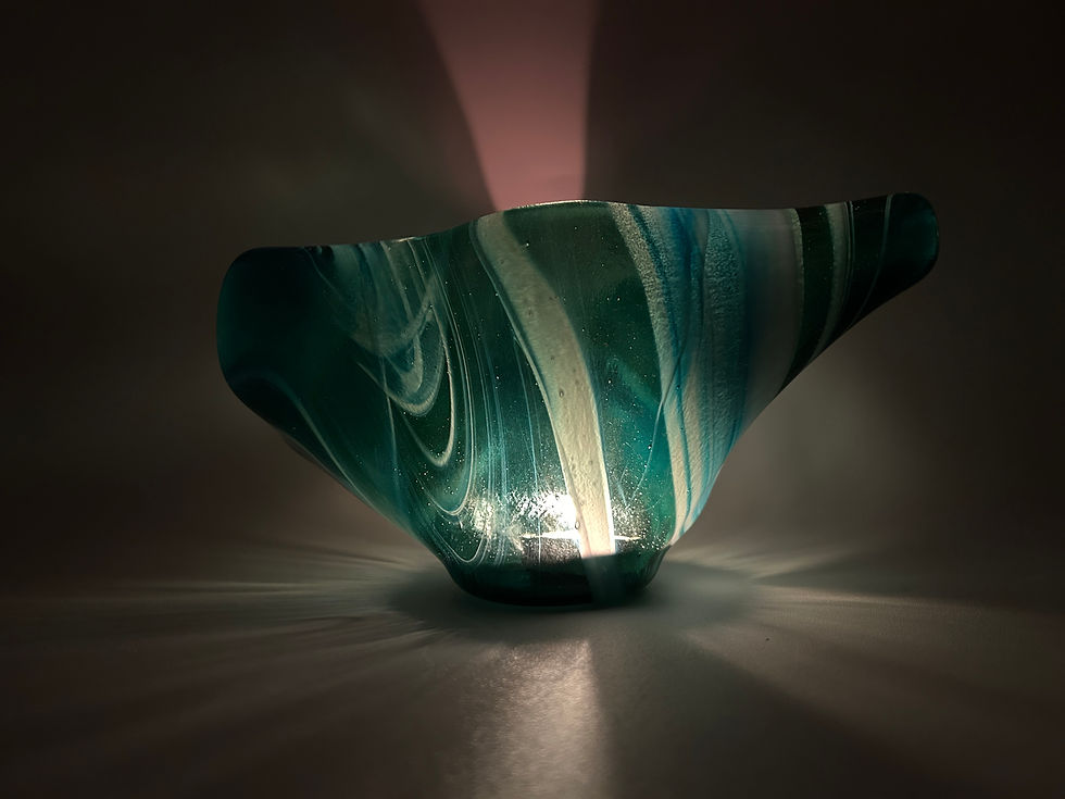 Thumbnail: Pale Green & Aqua Stir Drape