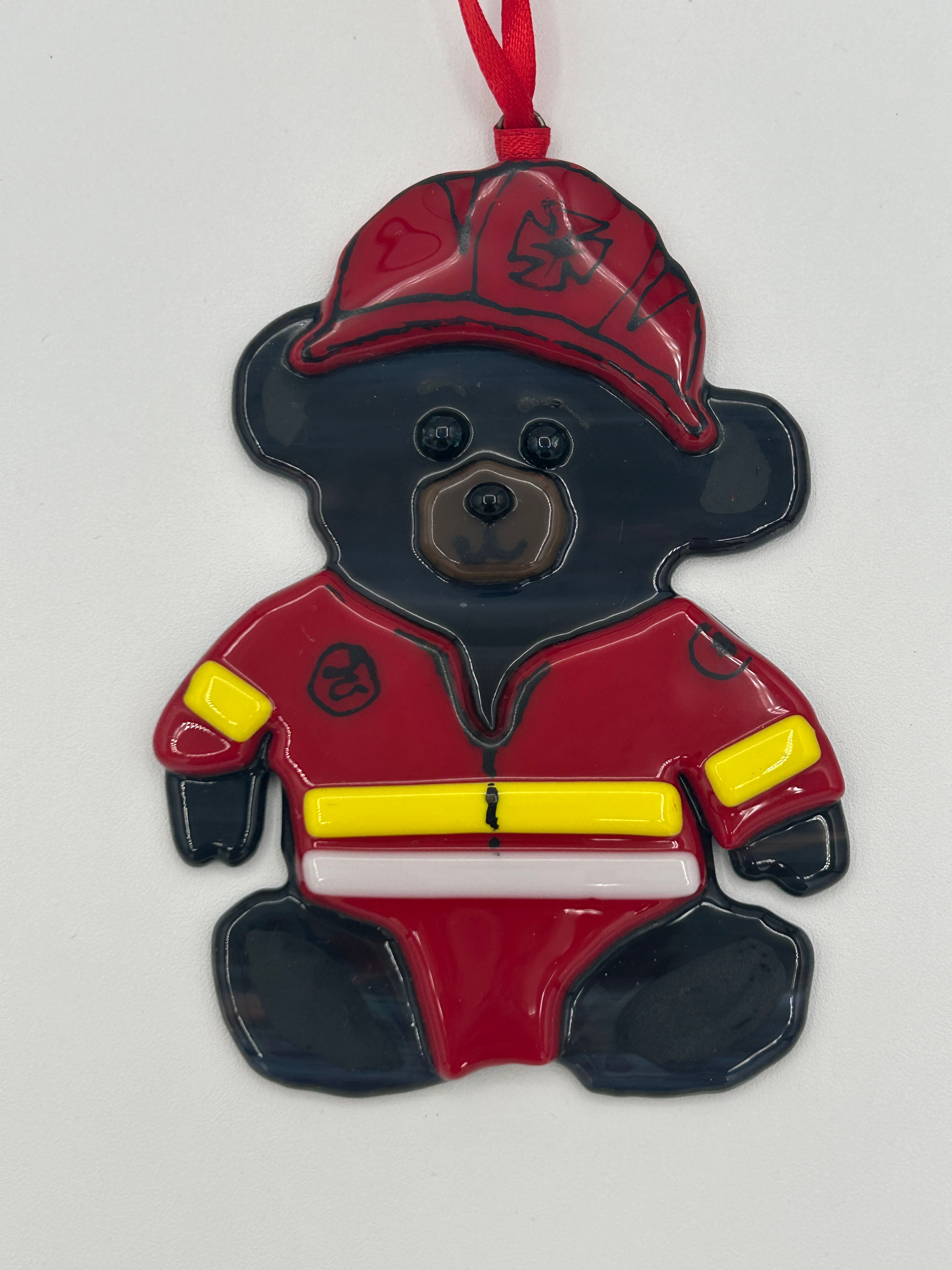 Firefighter Teddy Bear ornament