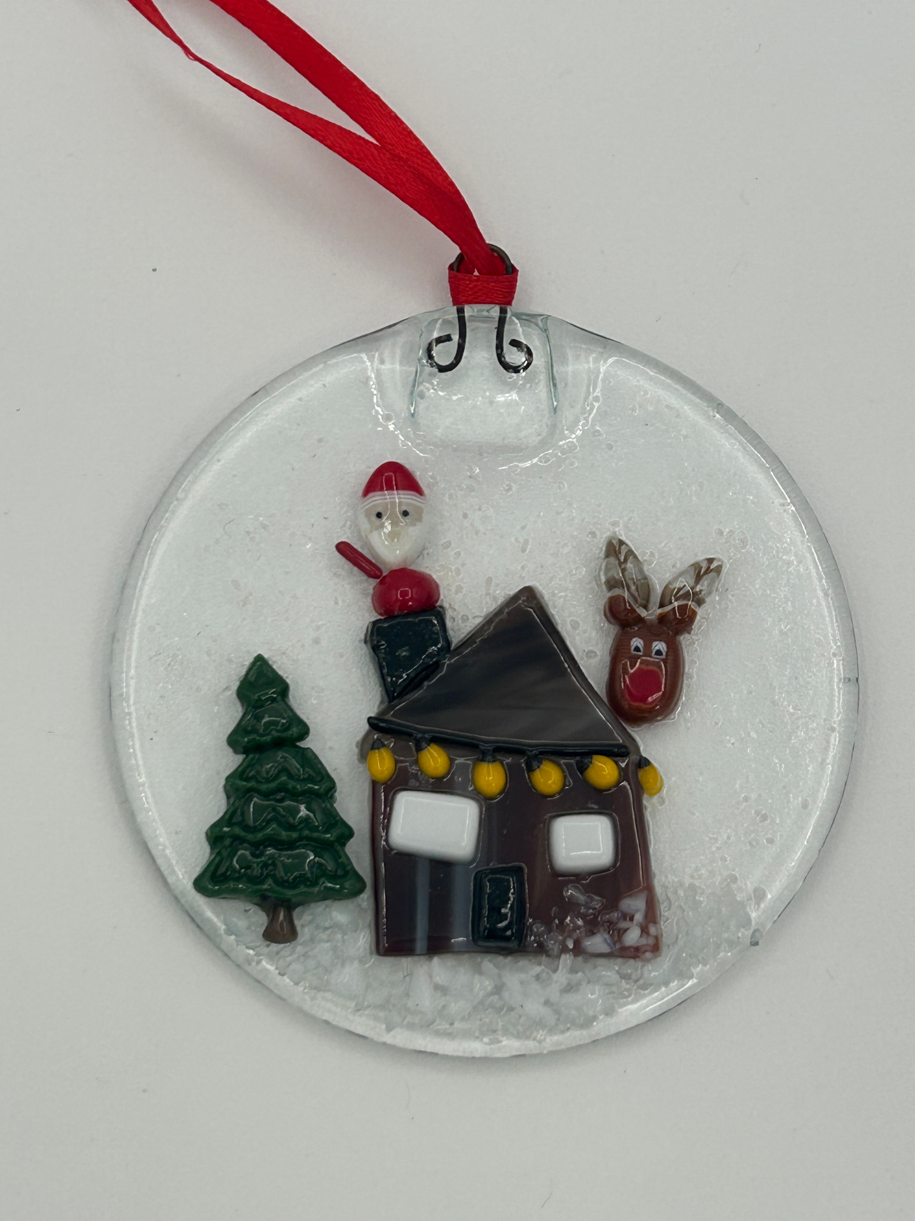 Santa's Visit ornament