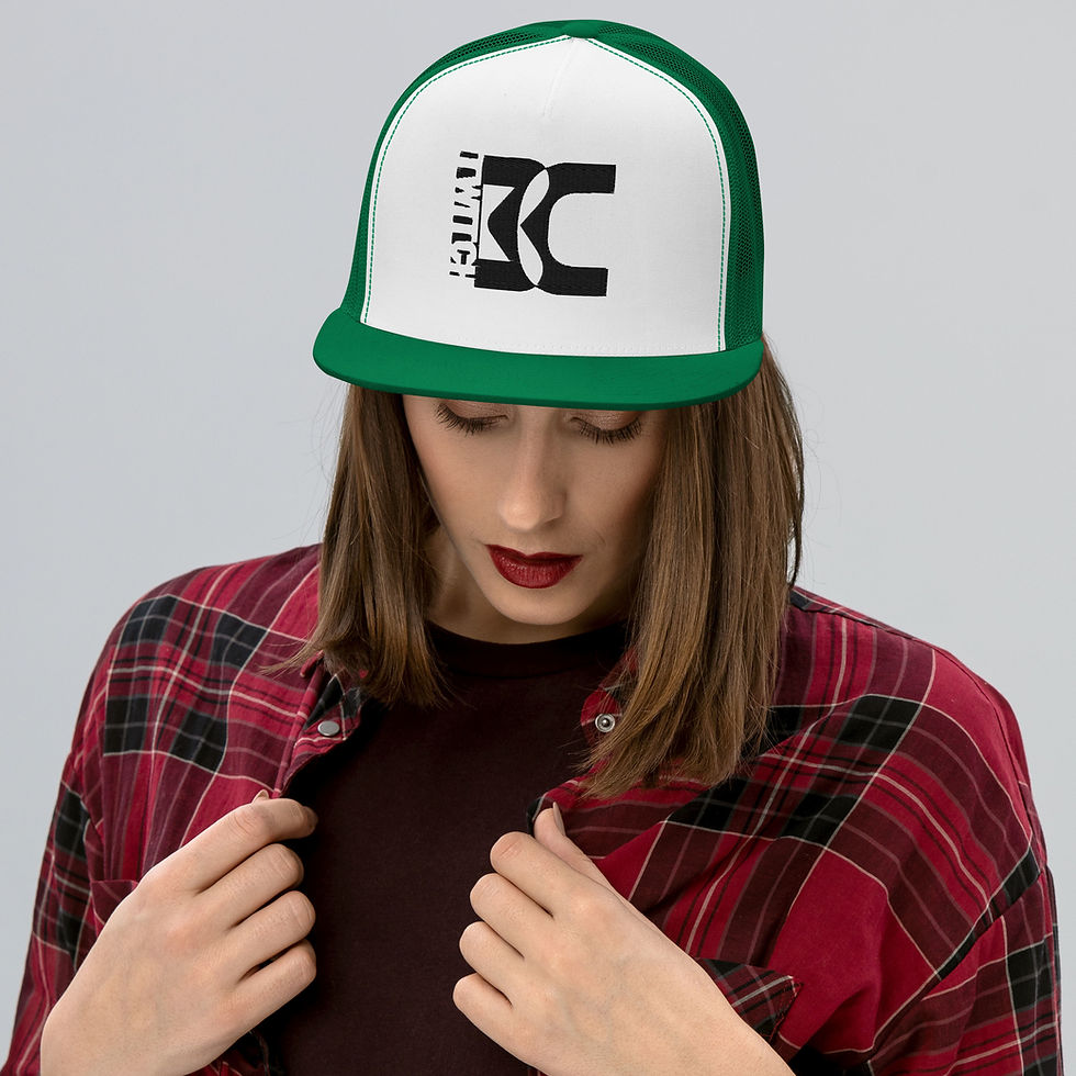 Thumbnail: BC Twitch Black k Logo Trucker Cap