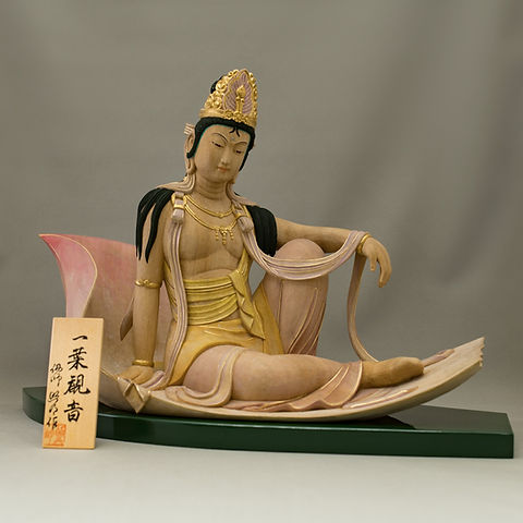 観音様 祈り 原画一点物 一点物〕タンカ - 十一面千手千眼観世音菩薩[83cm x 59cm] の