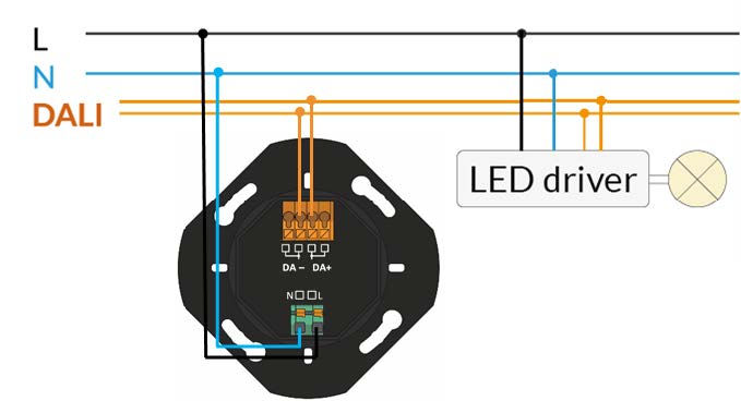 Thumbnail: Lunatone DALI-2 ROT Toubh Rotary Wallswitch