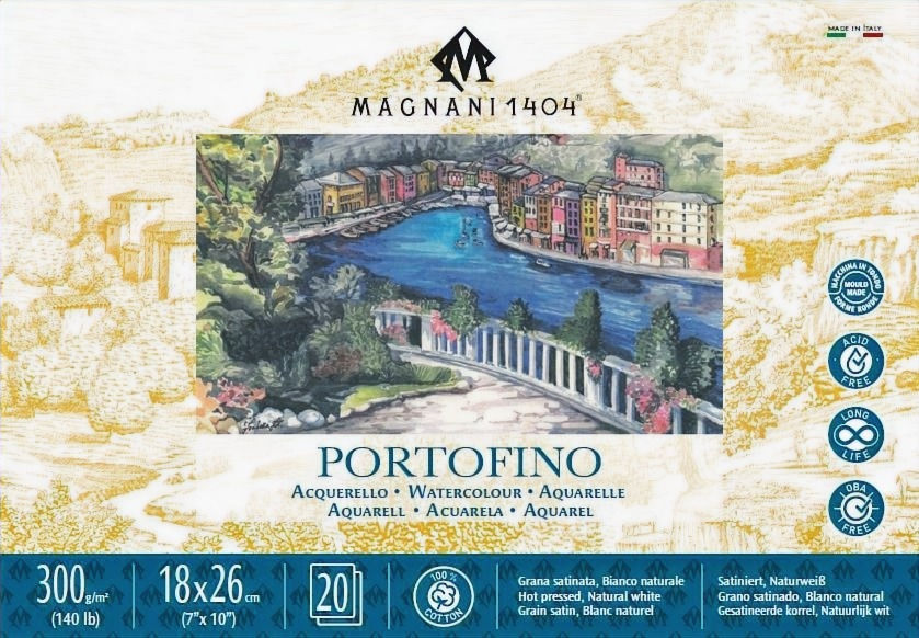 Thumbnail: Magnani 1404 Professional Watercolour Paper-意大利製造的全綿藝術級水彩紙