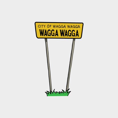 Wagga Wagga Sign Little City