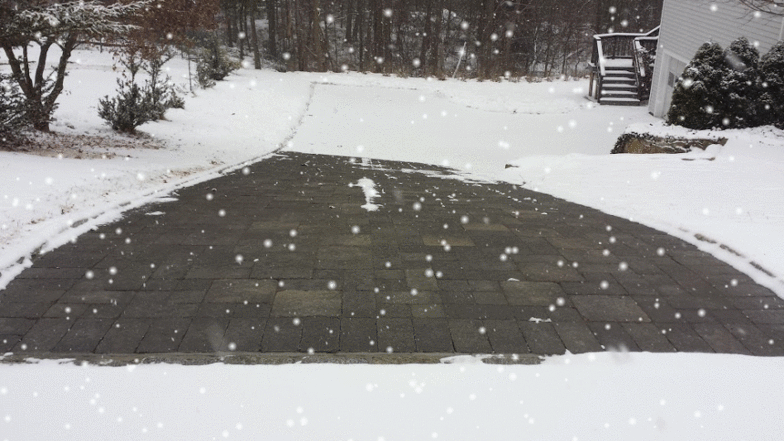 Heated pavement, heated driveway
