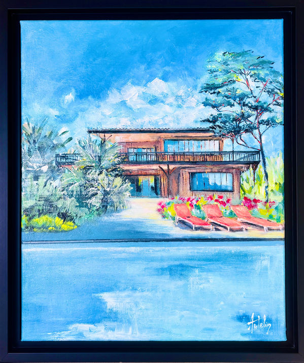 À travers les textures, les transparences et les reflets, je cherche à offrir un espace sensible, où chacun peut retrouver un souvenir d’évasion ou imaginer son propre refuge intérieur.