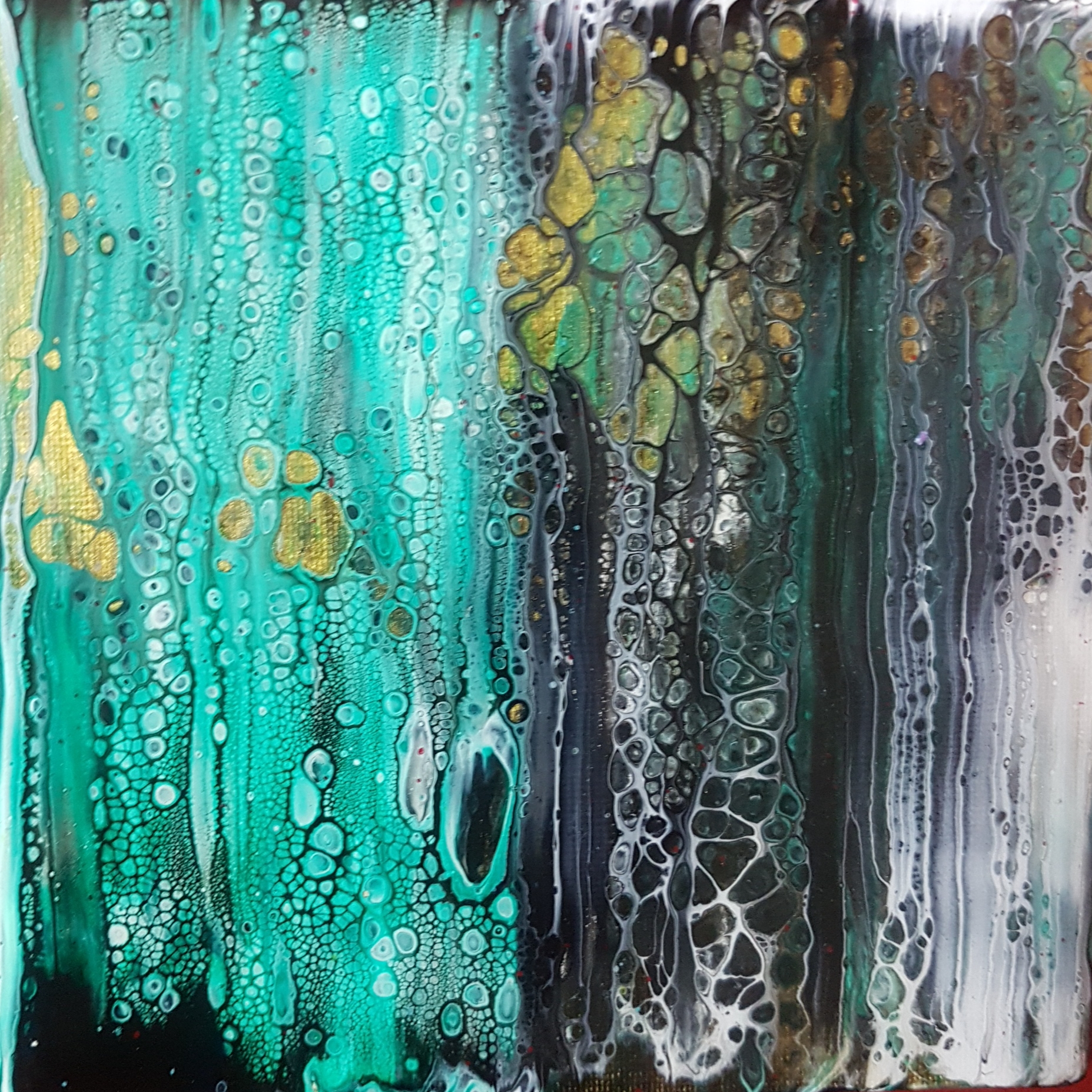 Peinture sur toile acrylique 13X13