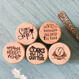 Laser Engraved Bottle Topper